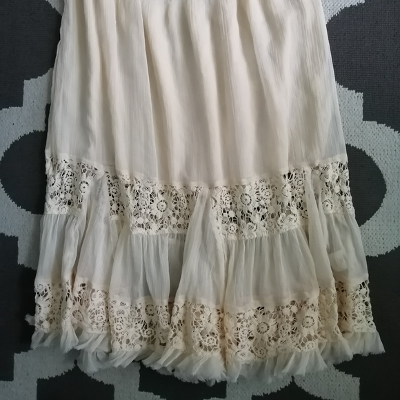 Free People Lace Therapy Crochet Midi Skirt NWT - Picture 10 of 12